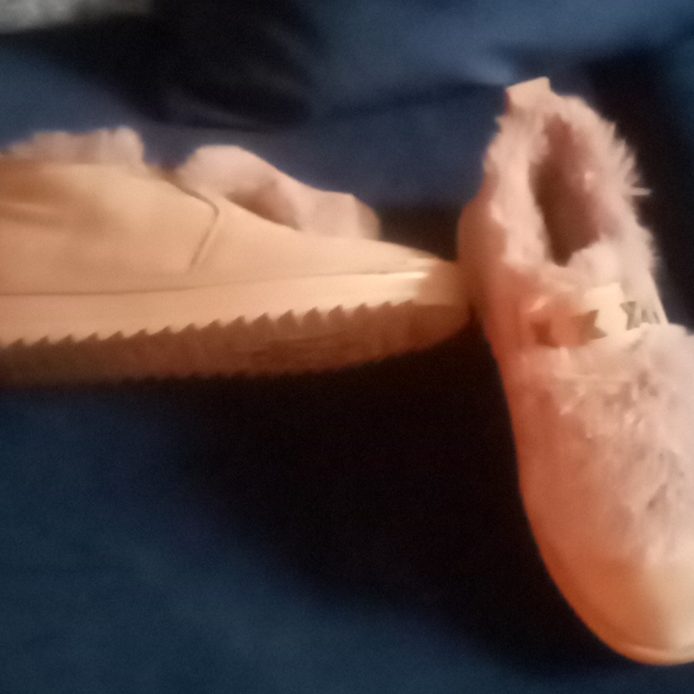 Faux fur inside or out slippers
